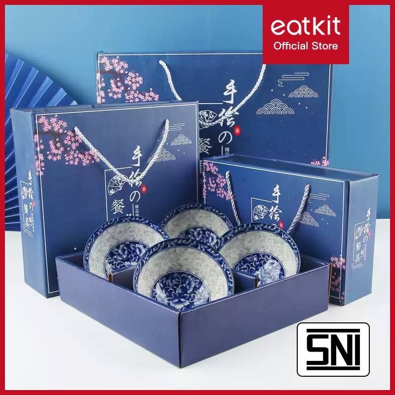 Eatkit Hampers Set: Mangkok dan Piring Keramik Jepang