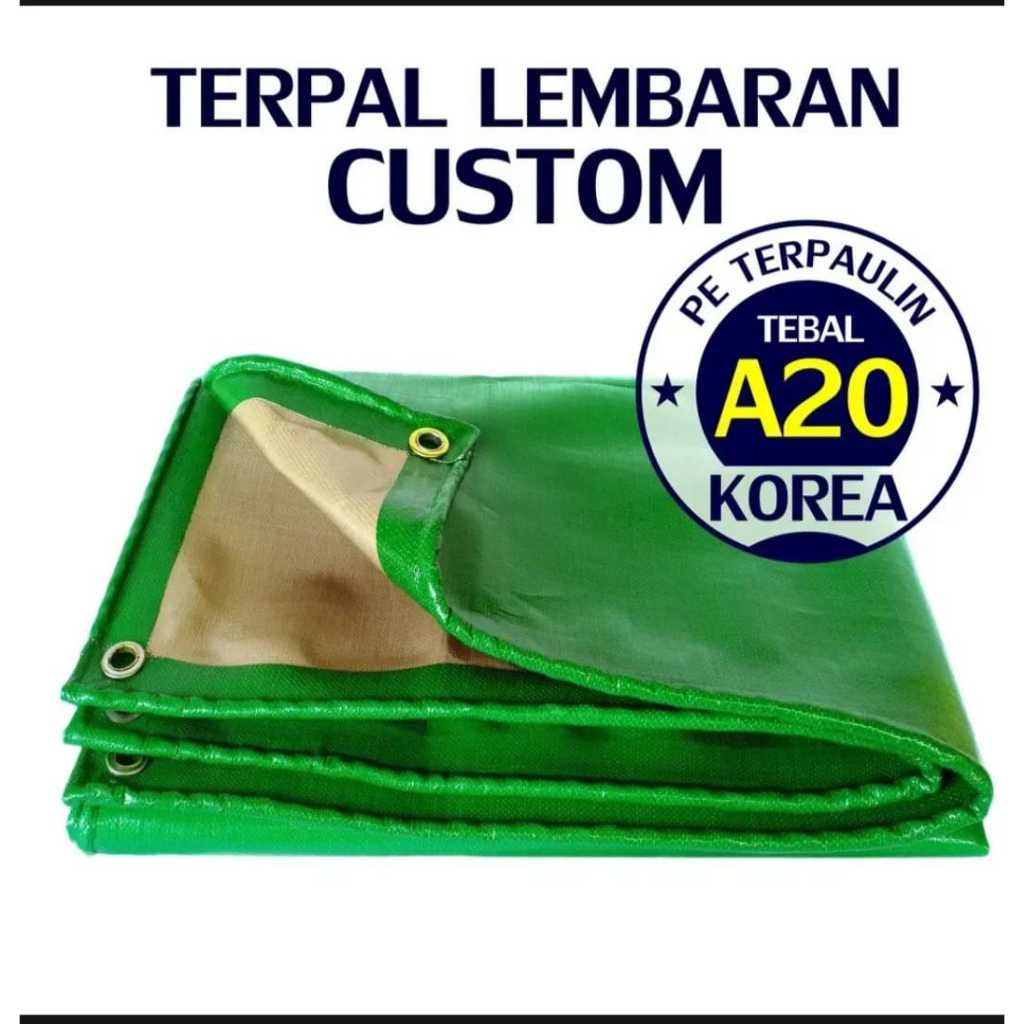 Terpal Tebal A20 Super UV Ukuran 2.5 x 3.5 Terpal Truck/Tenda/Jemuran/Lembaran Siap Pakai