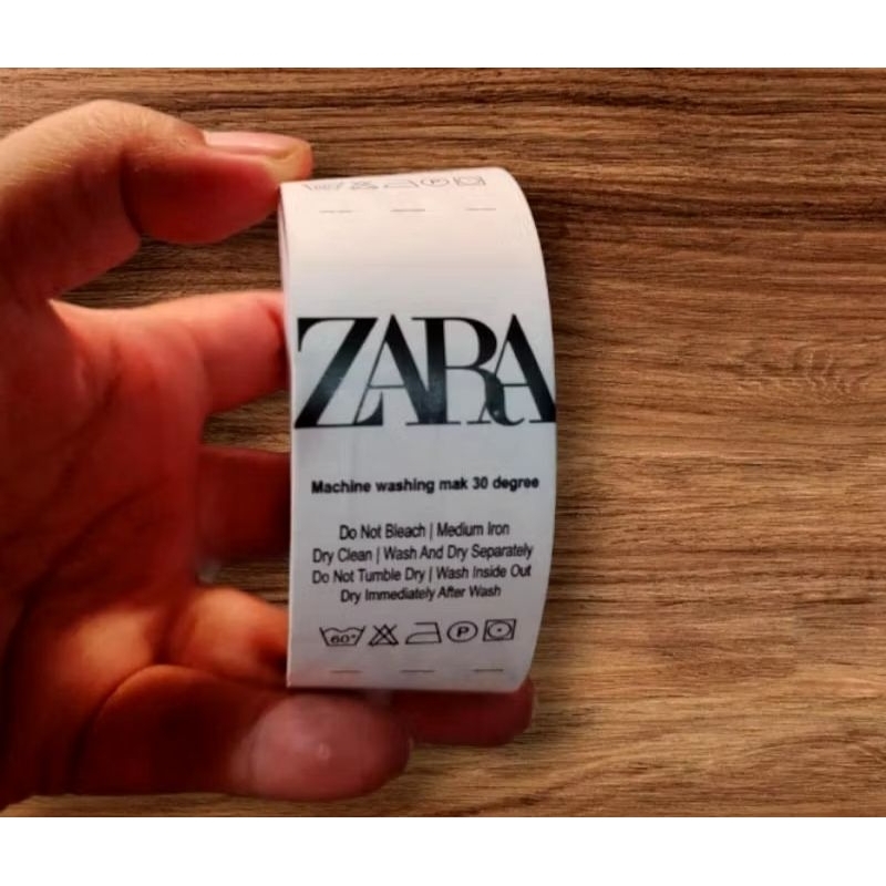 

WASHING LABEL ZARA | isi 300 pcs