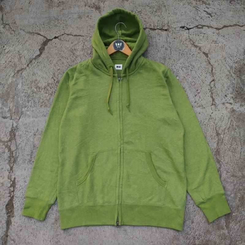 ZIP HOODIE UNIQLO HIJAU / ZH UNIQLO HIJAU