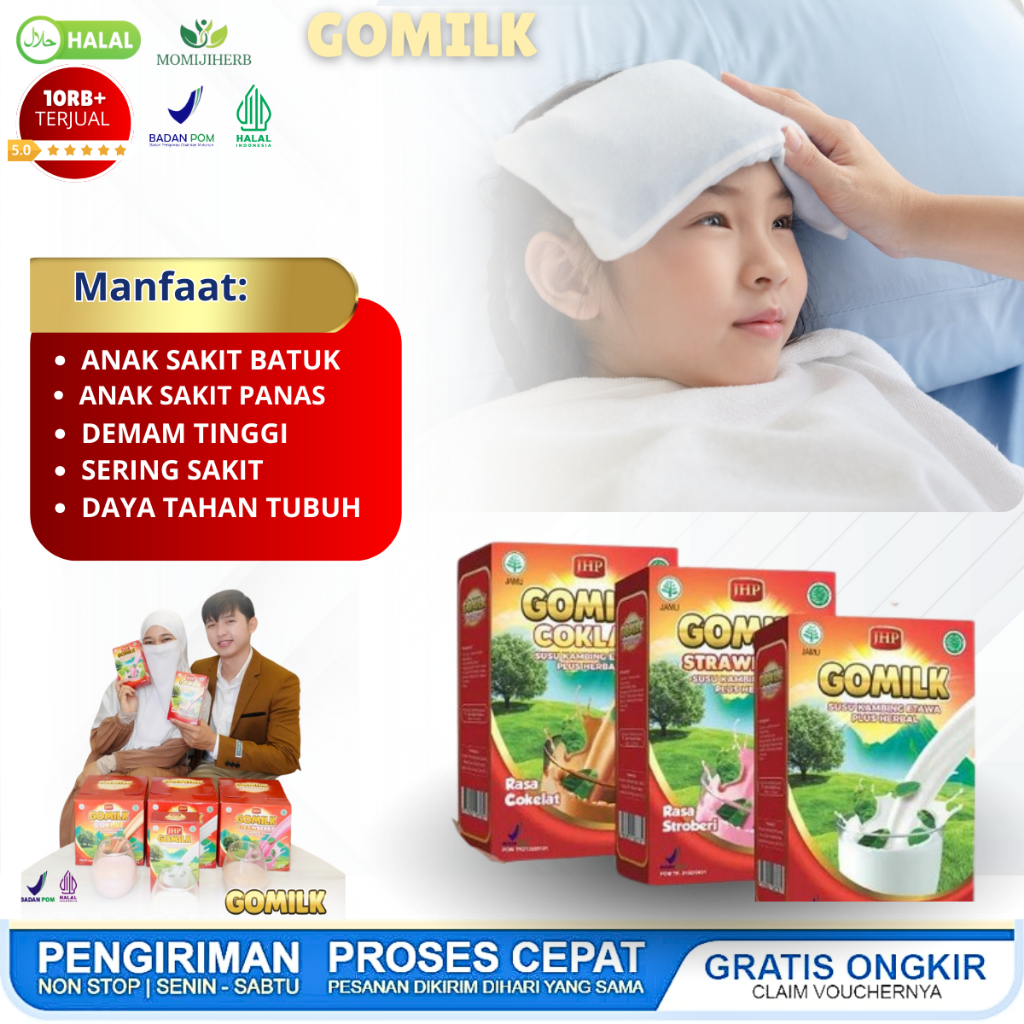 GOMILK Susu Kambing Etawa Plus Obat Herbal Anak Batuk Pilek Panas Flu Anak 1 Tahun Batuk Pada Anak B