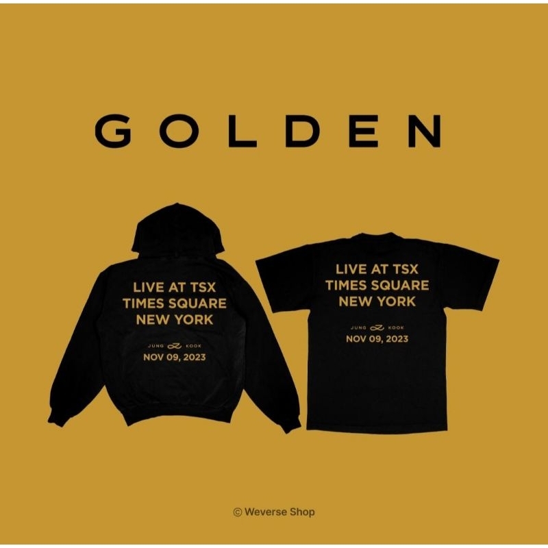 BTS JUNGKOOK GOLDEN tシャツ 未使用品】BTS JUNG KOOK GOLDEN Tシャツ