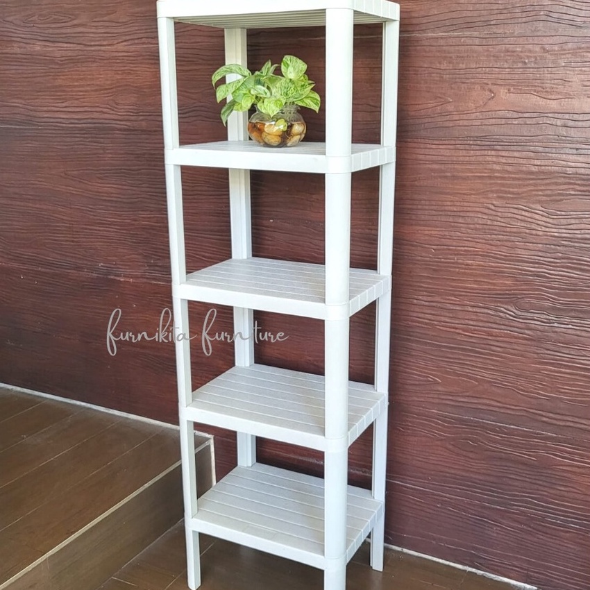 Terjangkau RAK SERBAGUNA PLASTIK  RAK POT BUNGA  RAK DAPUR  RAK KAMAR MANDI  NAKAS SERBAGUNA  RAKKU