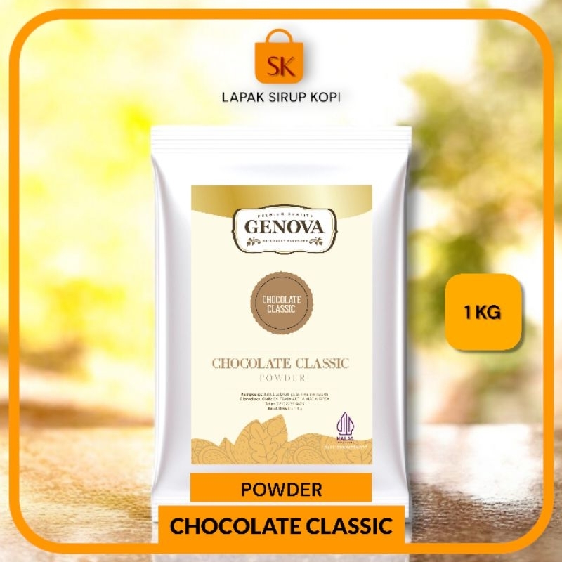 

Genova - Chocolate classic powder 1kg - bubuk minuman rasa coklat clasic