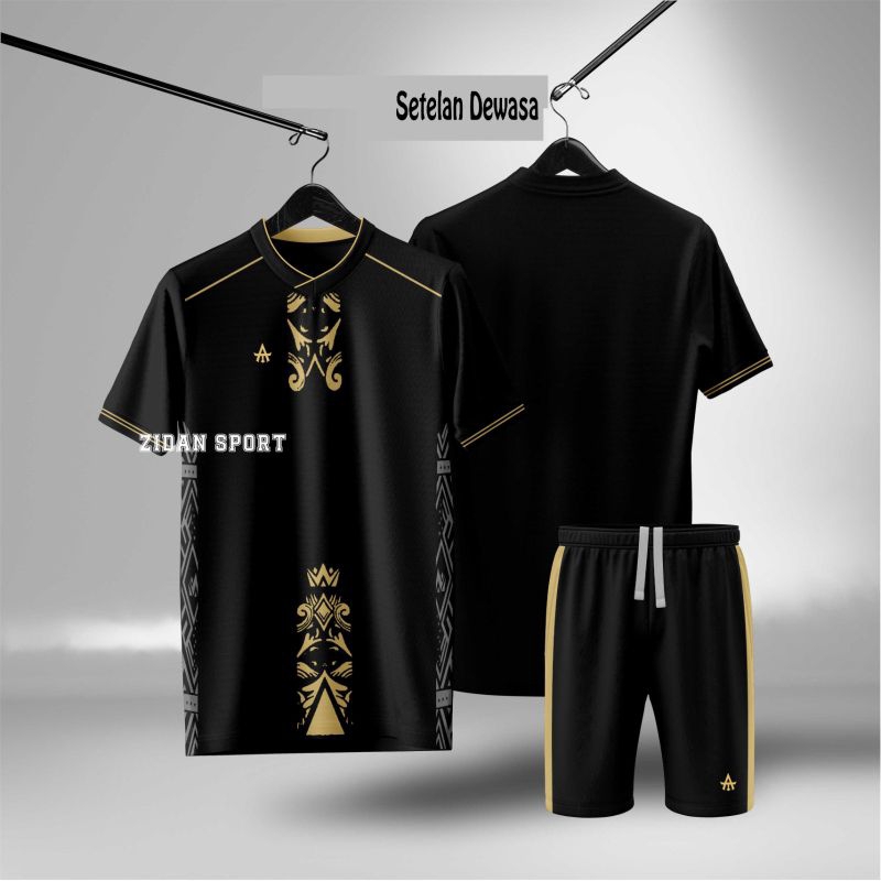 stelan kaos Jersey sepakbola futsal badminton cowo/cewe