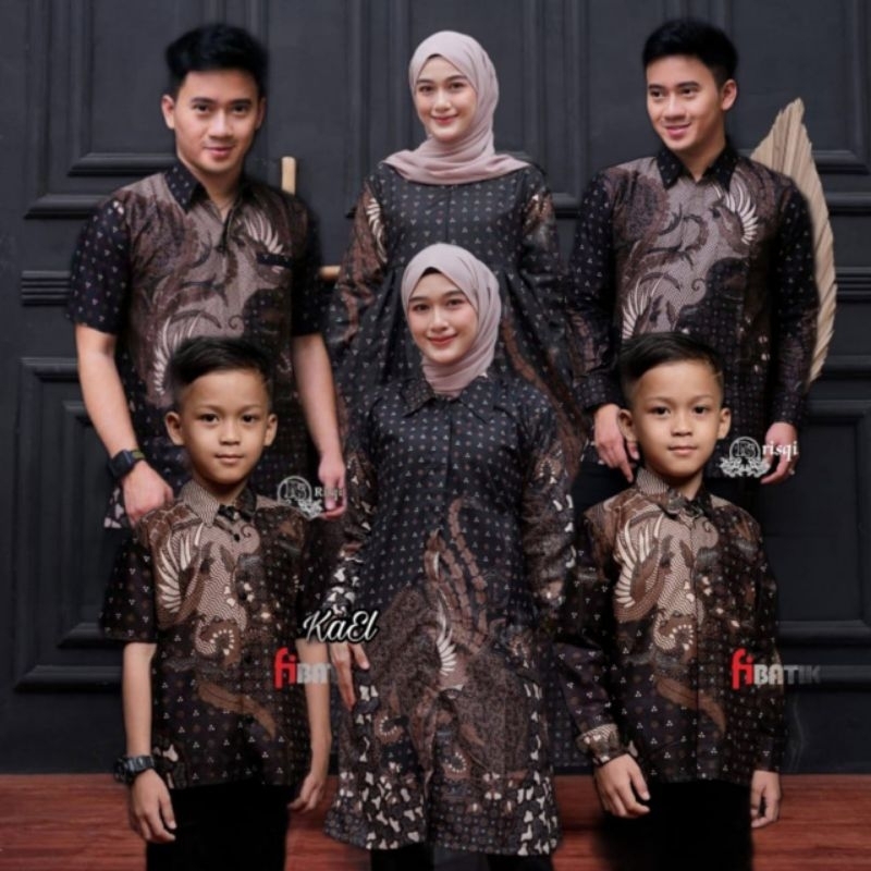 BISA PISAH || Couple Batik Keluarga Suami Istri Anak Cowok 2-13 Tahun Rowo || Sarimbit Batik Family 
