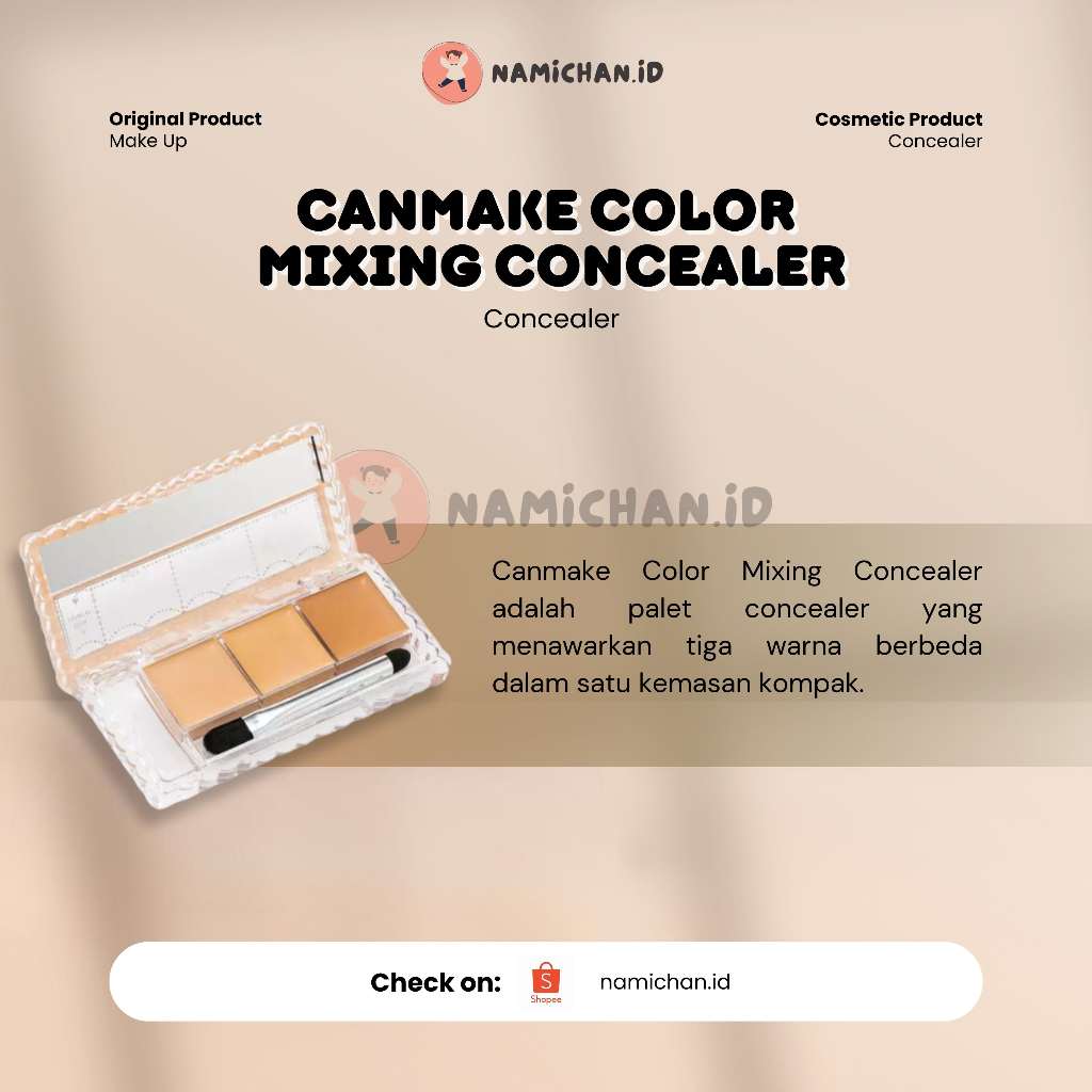 [ PO Japan ] Canmake Color Mixing Concealer SPF50+PA++++ | Canmake Concealer | Canamake Concealer St