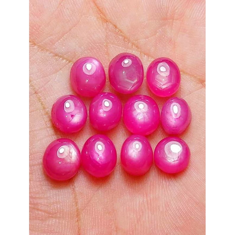 Grosiran Batu Star Ruby Burma & Star Shappire Burma Oval Corundum