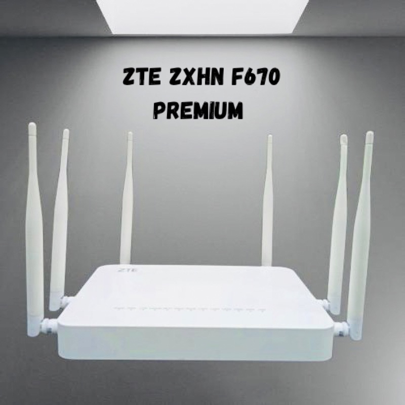 ONT ZTE ZXHN F670 PREMIUM DUAL BAND + ADAPTOR