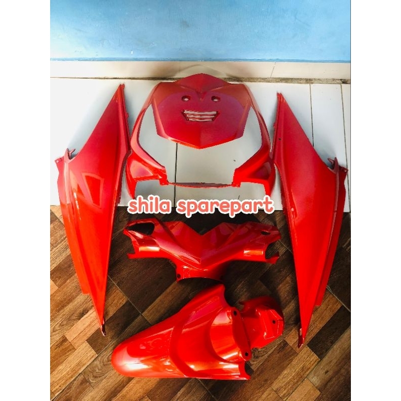 Cover full body Alus Beat karbu warna Merah lembayung Gold costum