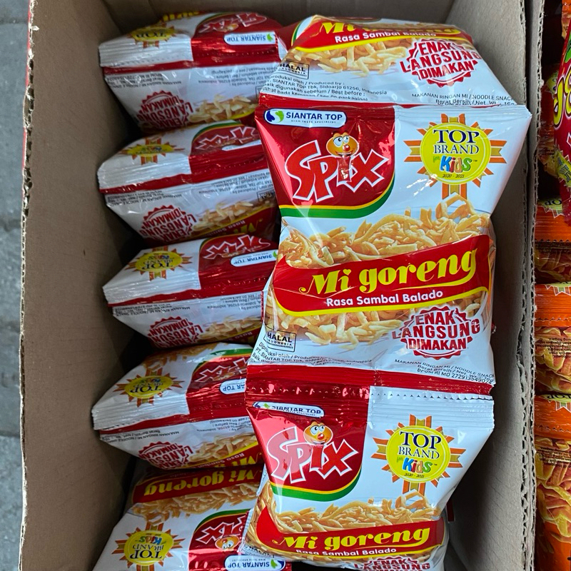 

SPIX MIE GORENG RASA SAMBAL BALADO 16 GR ISI 10