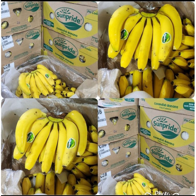 

(SUPER PROMO)Pisang sunpride sisiran.1kg ready 15 duss maniss
