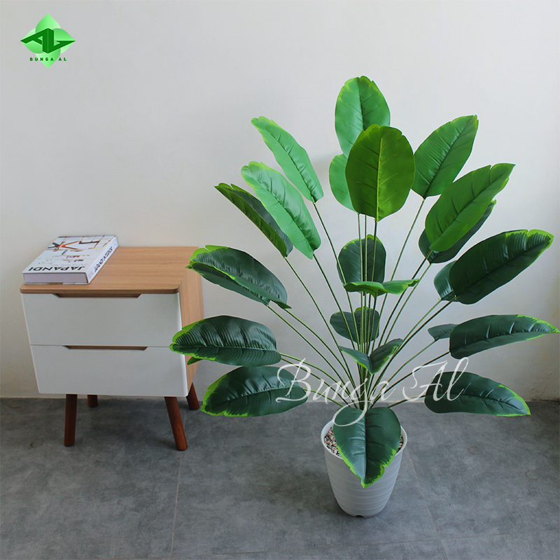 Tanaman Palsu Daun Plastik Pisang 24 Tanaman Hias Aesthetic Tanaman Artificial Hiasan Sudut B8191