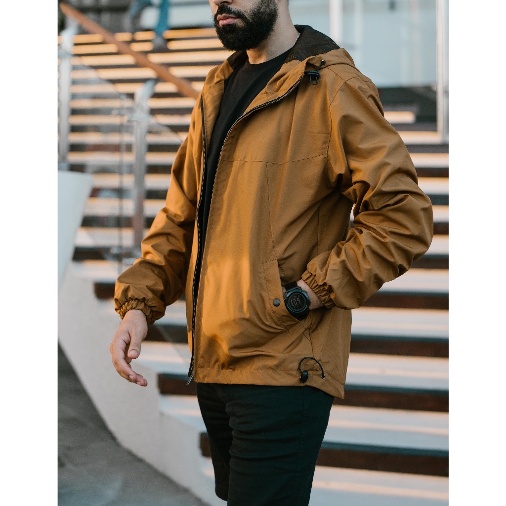 Jaket paracut Pria Exvecto Nautica Jacket Tobacco