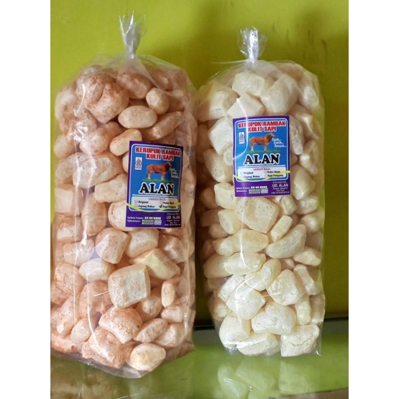 

2Xbtygneal Sakha Snack ) Produsen Krecek Rambak Sapi Kotak Dadu 500Gram Mojokerto