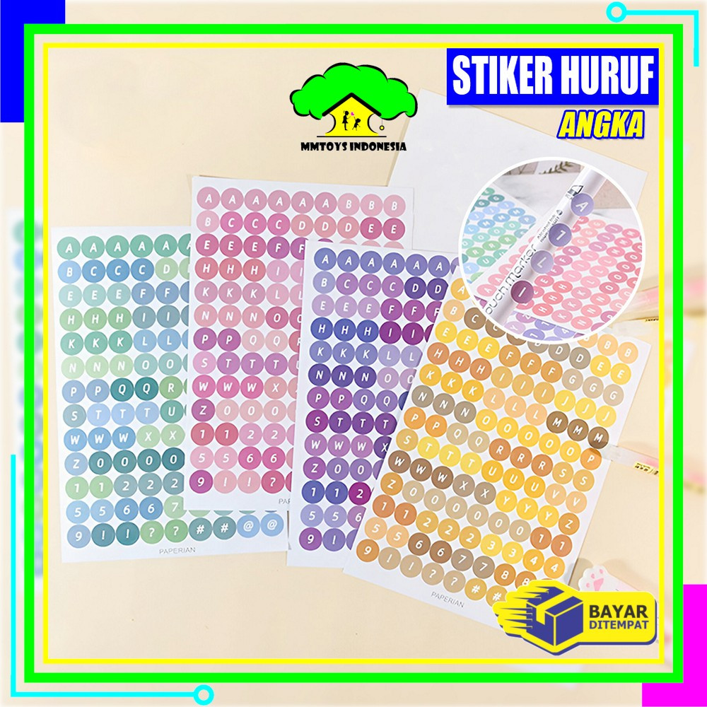 

MI-C1121 Stiker Alphabet Huruf Angka Deco Aesthetic Dekorasi Buku Jurnal / Sticker Alfabet DIY Scrapbook Planner Diary / Stiker Huruf Angka