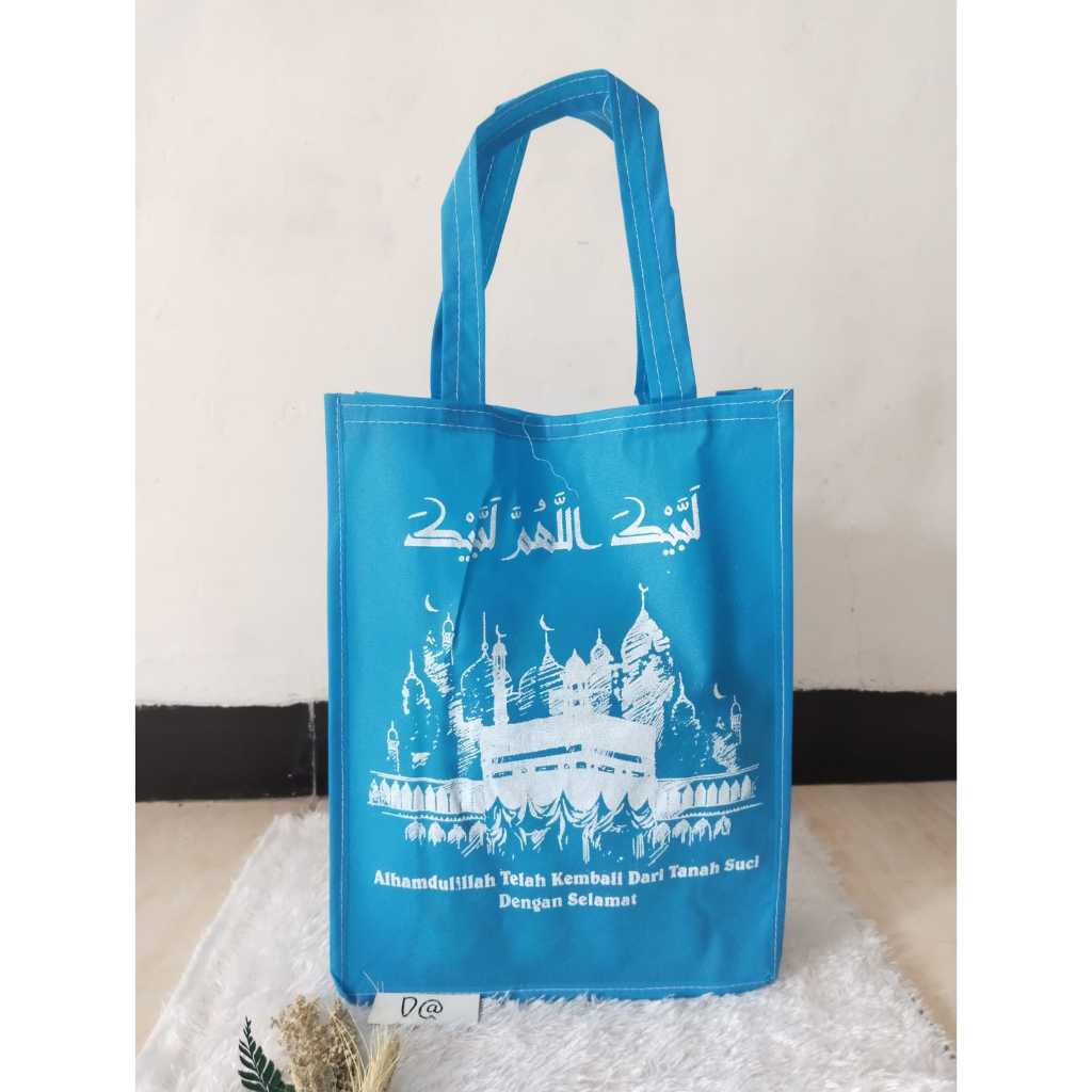 

12 Pcs Tas Spunbund Motif/tas Oleh-oleh Haji/umroh Ukuran 25x35