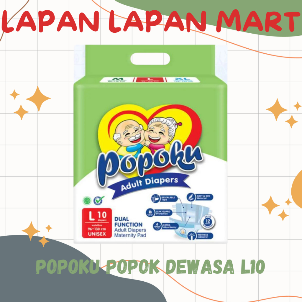 Popoku Popok Dewasa Perekat L10