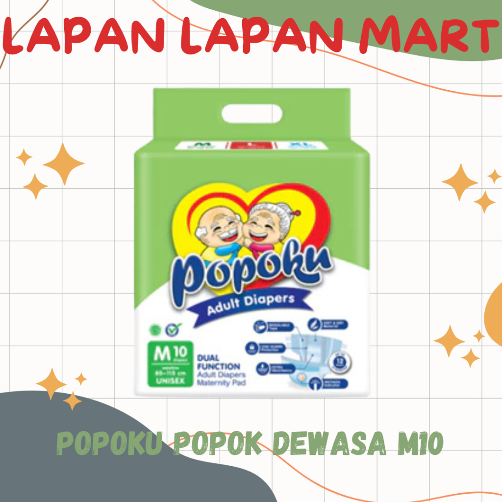 Popoku Popok Dewasa Perekat M10