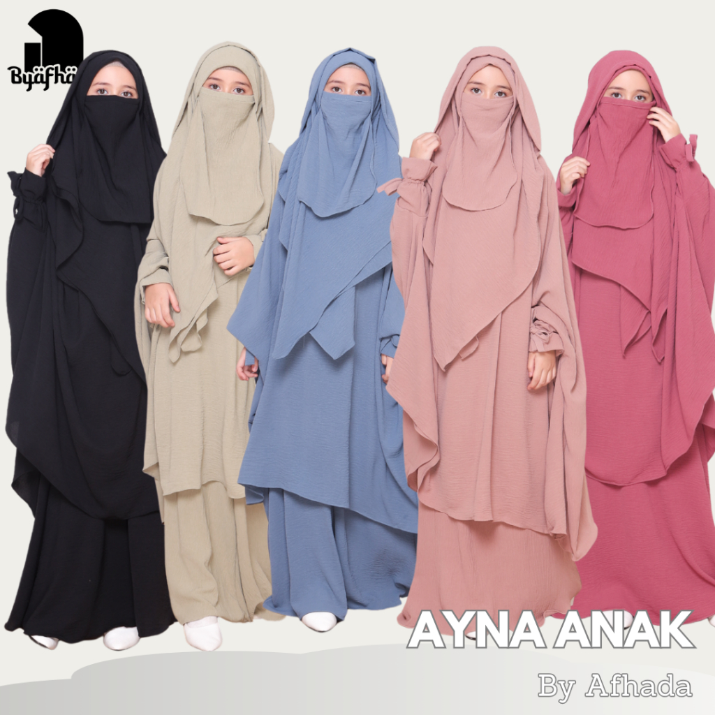 Byafhada Gamis Anak Cadar Ayna Terbaru Baju & Hijab Free Niqab