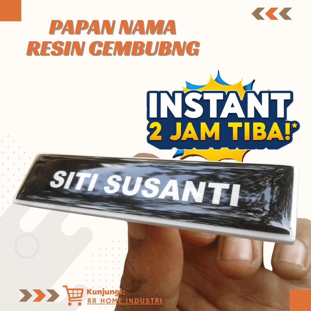 

PAPAN NAMA DADA CEMBUNG RESIN - NAME TAG EXPRESS LANGSUNG JADI