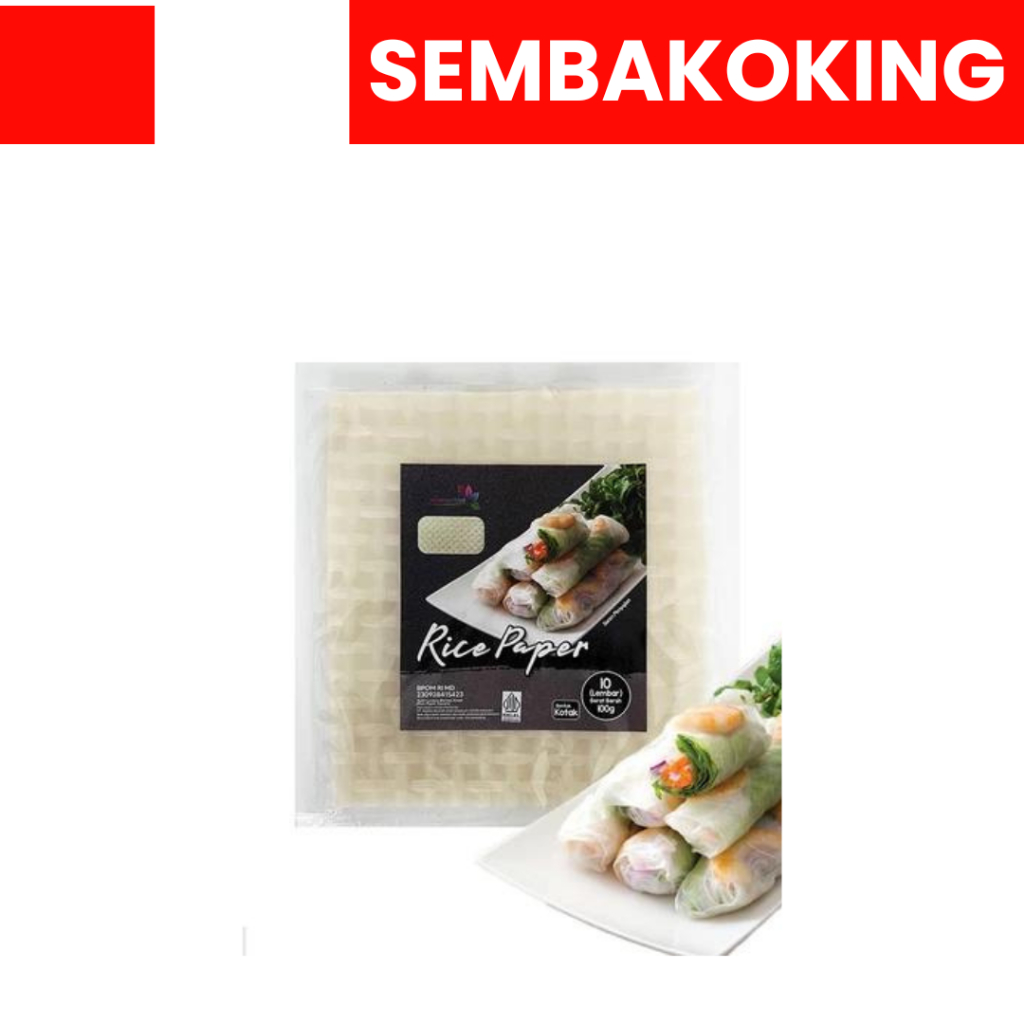 

RICE PAPER KULIT LUMPIA VIETNAM SPRING ROLL BANH TRANG 10LEMBAR
