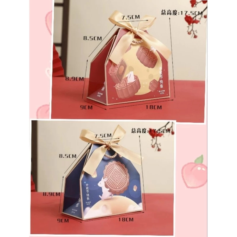 Tas Box Mooncake Isi 4 Kue Box Mooncake Dus Kue Mooncake Premium Tas Box Dus Kue Bulan