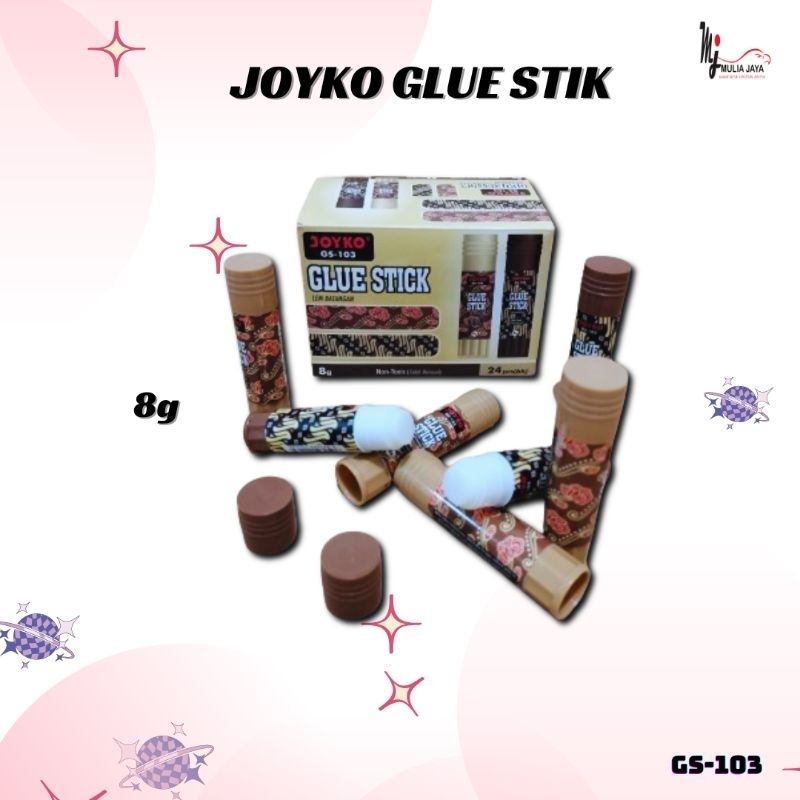 

LEM STICK JOYKO GS-103 BATIK 8 gram -PER PACK- 2 LUSIN (isi 24 Buah)