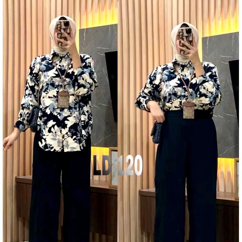 ONE SET LUXURY/LUXURY MIX CRINKEL/SETELAN WANITA TERBARU/LUXURY KANYA SET/SETELAN WANITA BAJU DAN CE
