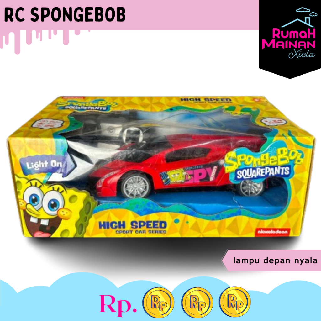[RMX] RC SPONGEBOB- MAINAN REMOTE RADIO CONTROL MOBIL ANAK