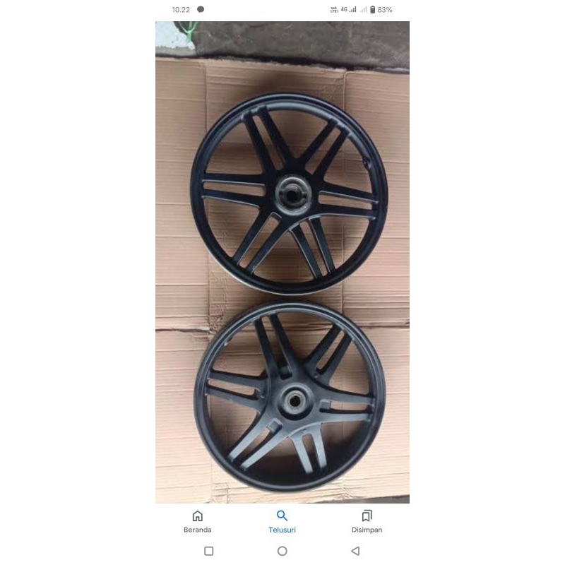 pelek bintang balok spin depan belakng original