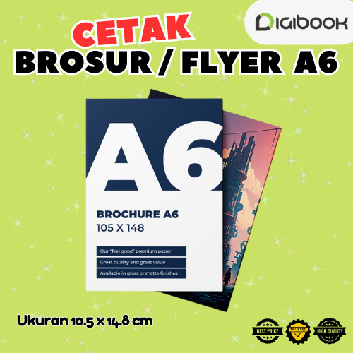 

Cetak Leaflet Brosur Ukuran A6 - Cetak 1 Sisi - Paket Isi 500 Lmbr