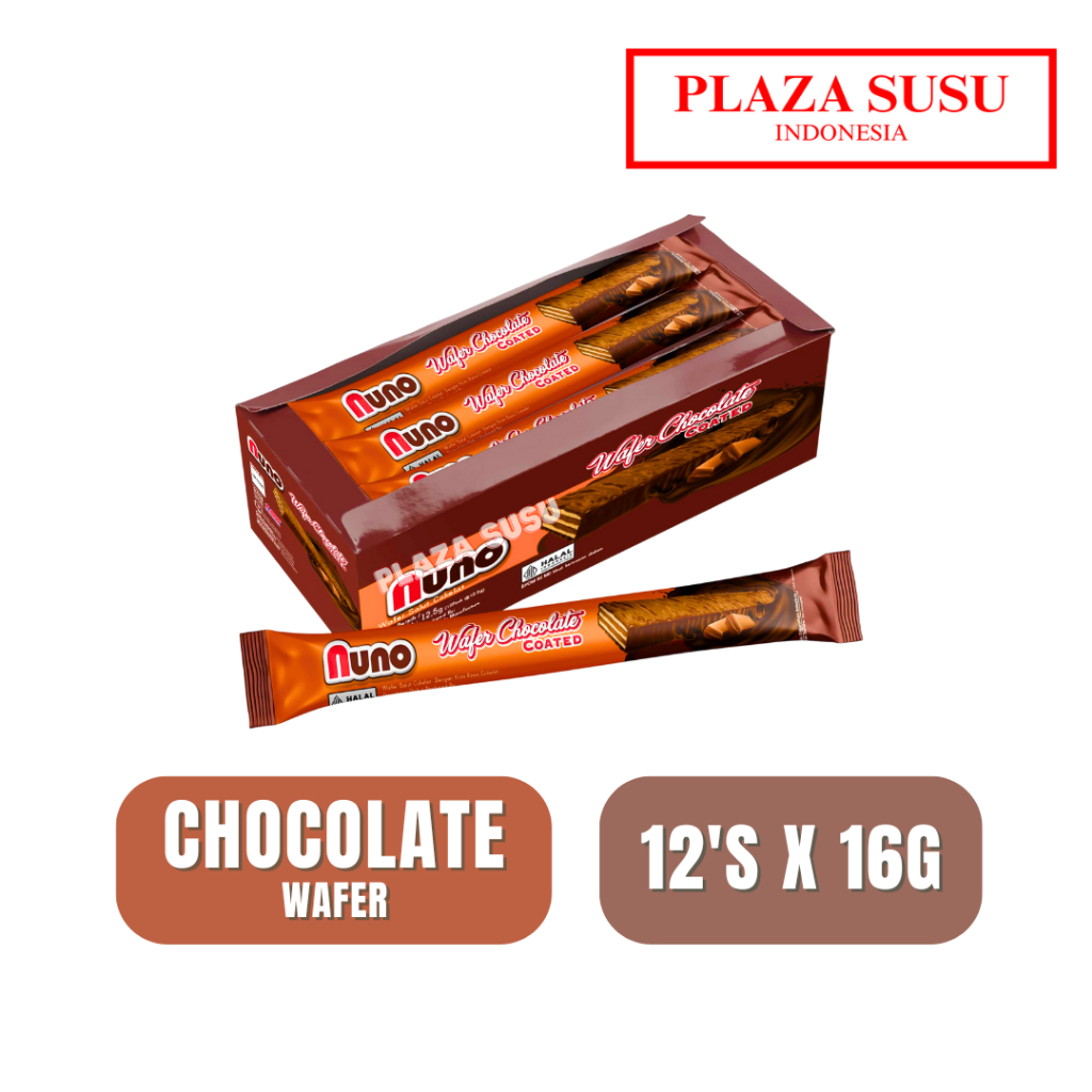 

CAMILAN NUNO WAFER CHOCOLATE (12 SACHETS X 16G) KOTAK BISKUIT JAJAN WAFER SALUT COKLAT