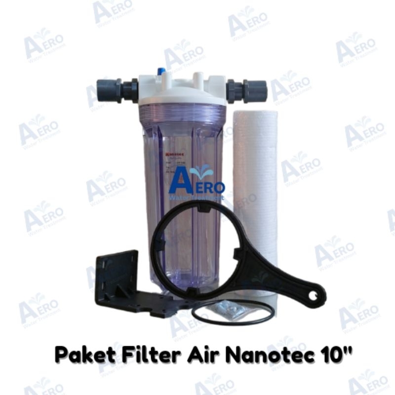 Paket Filter Air 1 Tahap/ Paket Filter Air Nanotec 10"/Paket Filter air sumur