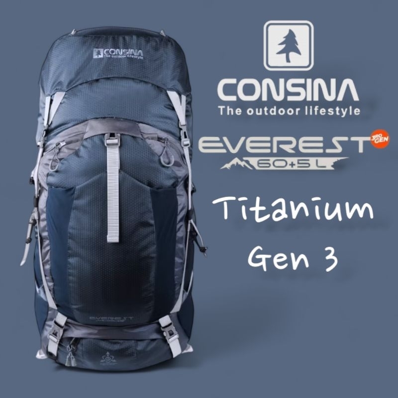 Consina Everest Batch 3 Gen 3 60+5 L Carrier 60L 65L 70L Via Ferrata 50+5L Centurion Commander 45L