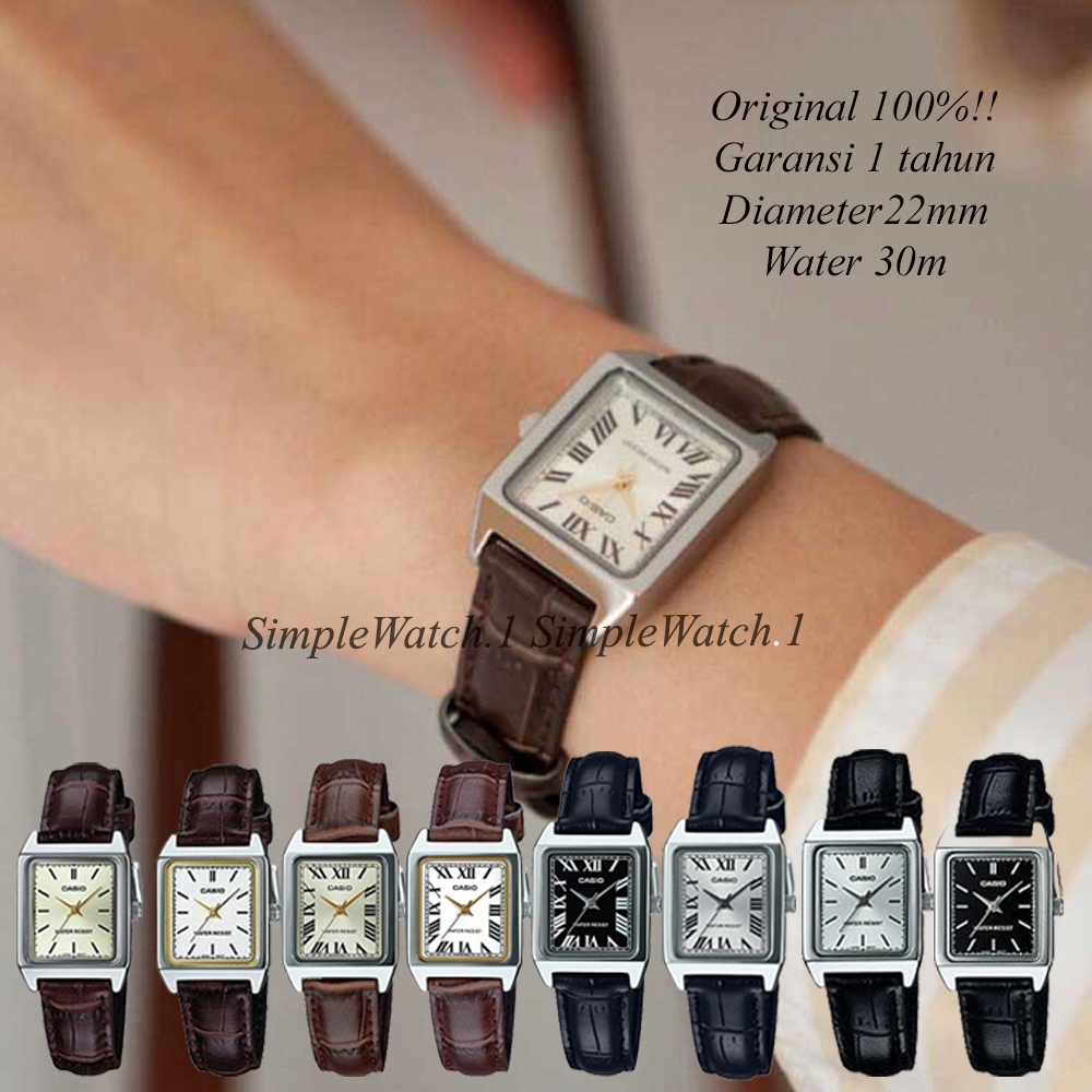 Original 100% Jam Tangan Wanita CASIO LTP-V007L-9EUDF LTP-V007L-9BUDF LTP-V007L-7E2UDF LTP-V007L-7E1