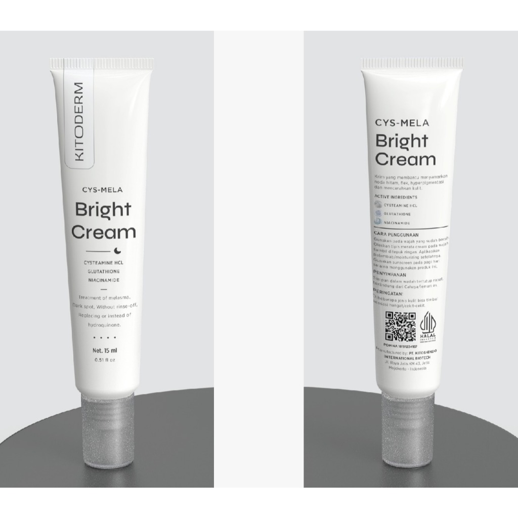 Kitoderm CYS MELA Bright Cream/Cream Malam Mencerahkan /Flek BPOM