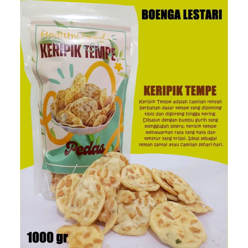 

Boenga Lestari Food Keripik Tempe Pedas Gurih renyah Isi 1Kg