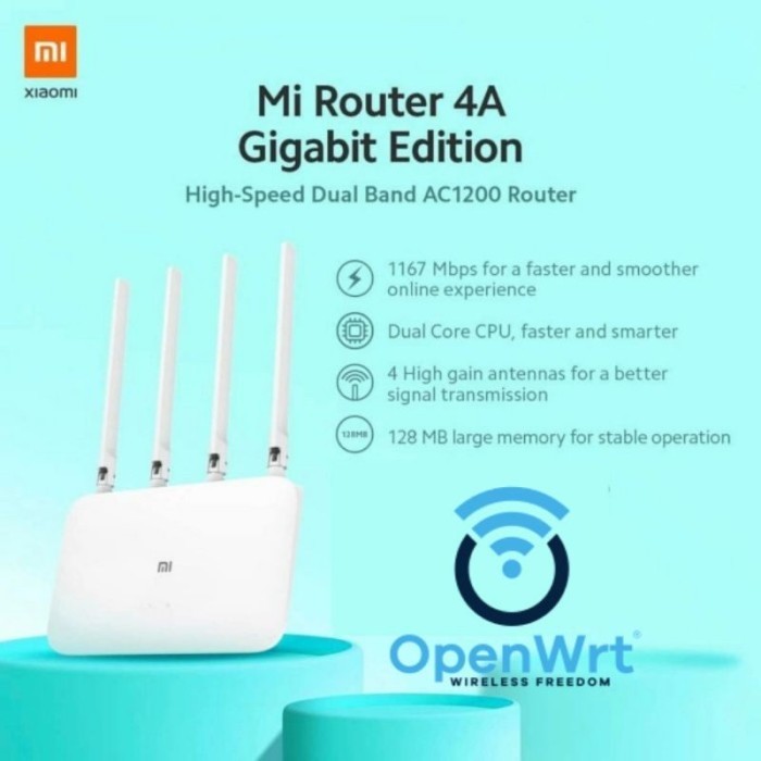 Xiaomi Mi Router 4C 4A Gigabit OpenWrt Load Balance Autologin WMS