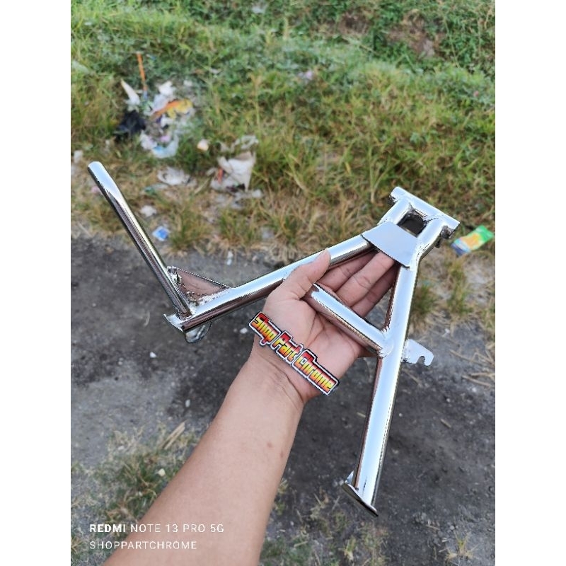 Standar/jagang tengah tiger revo ORI chrome