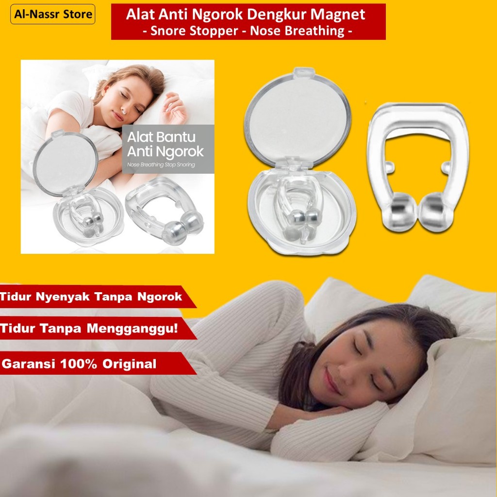Alat Anti Ngorok Magnetic Dan Dengkur Pernafasan Hidung Saat Tidur Original Free Magnet Nosepclis