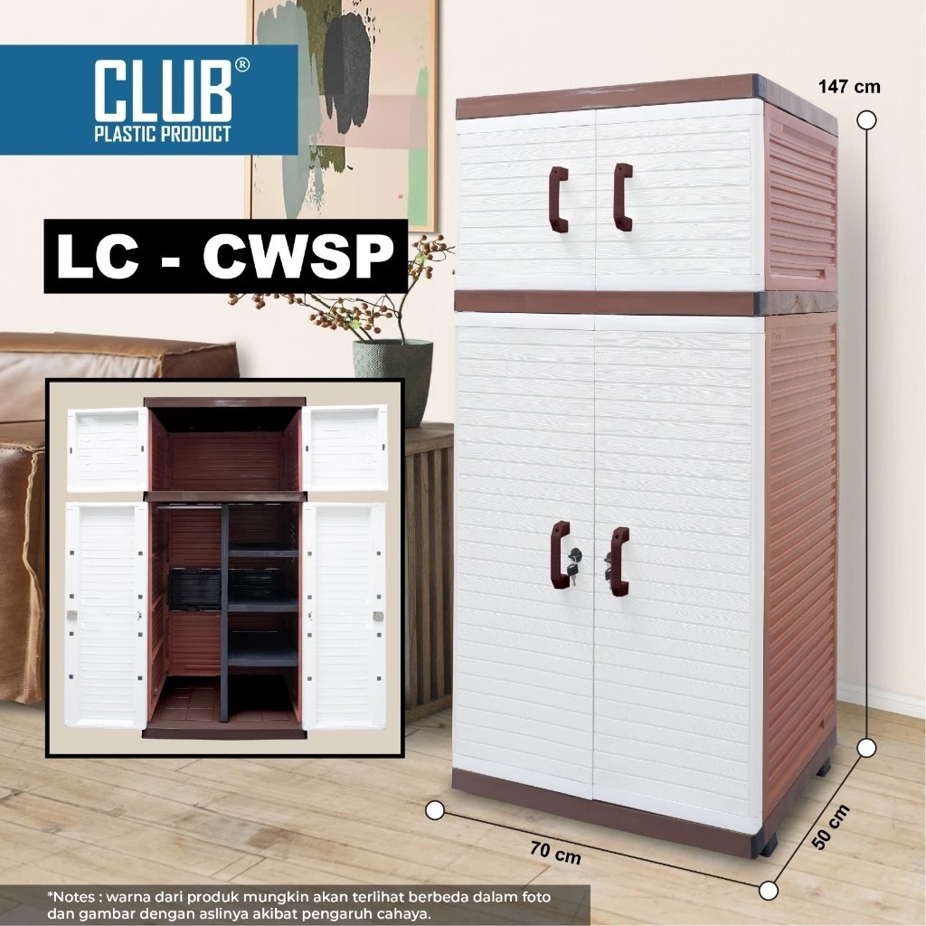 CARGO - LEMARI PLASTIK GANTUNG CLUB POLOS / CLUB GANTUNG POLOS MURAH