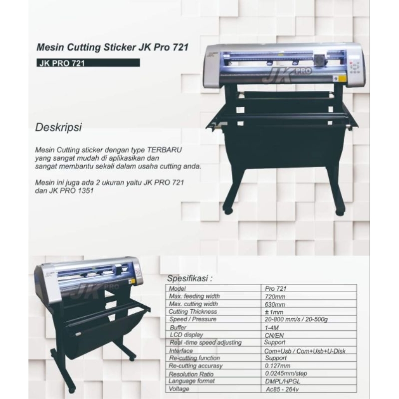 Mesin Cutting Sticker untuk Bunga Papan Akrilik Ucapan