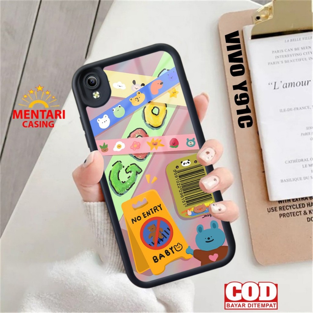 Casing Vivo Y91C Aesthe Stiker Terbaru Case Vivo Y91C Terlaris Hardcase Softcase Glossy Termurah