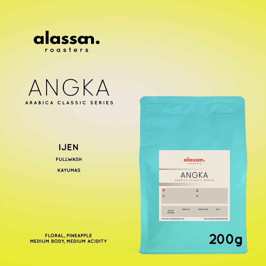 

alassan coffee, kopi arabica kayumas fullwash 200gr - biji atau bubuk