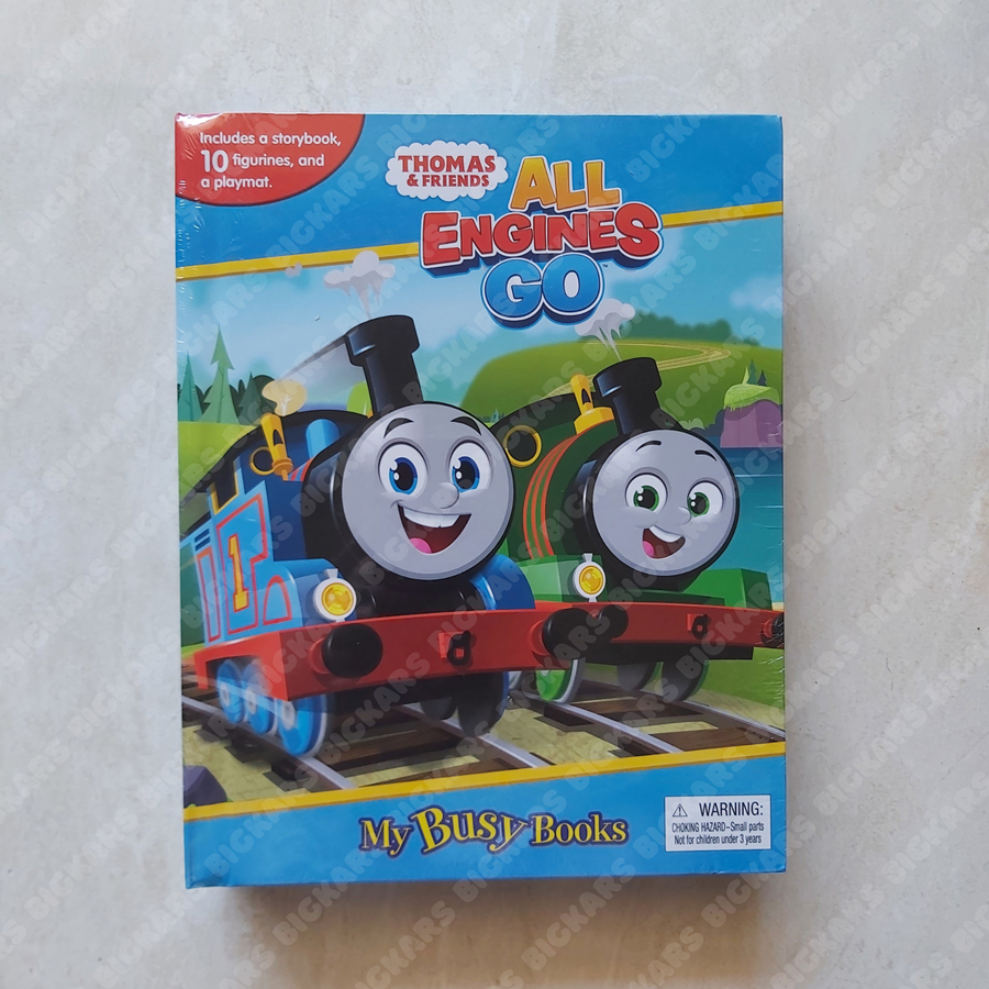 Thomas and Friends MY BUSY BOOKS : ALL ENGINES GO Sturdy Board Book Buku Cerita Thomas and Friends d