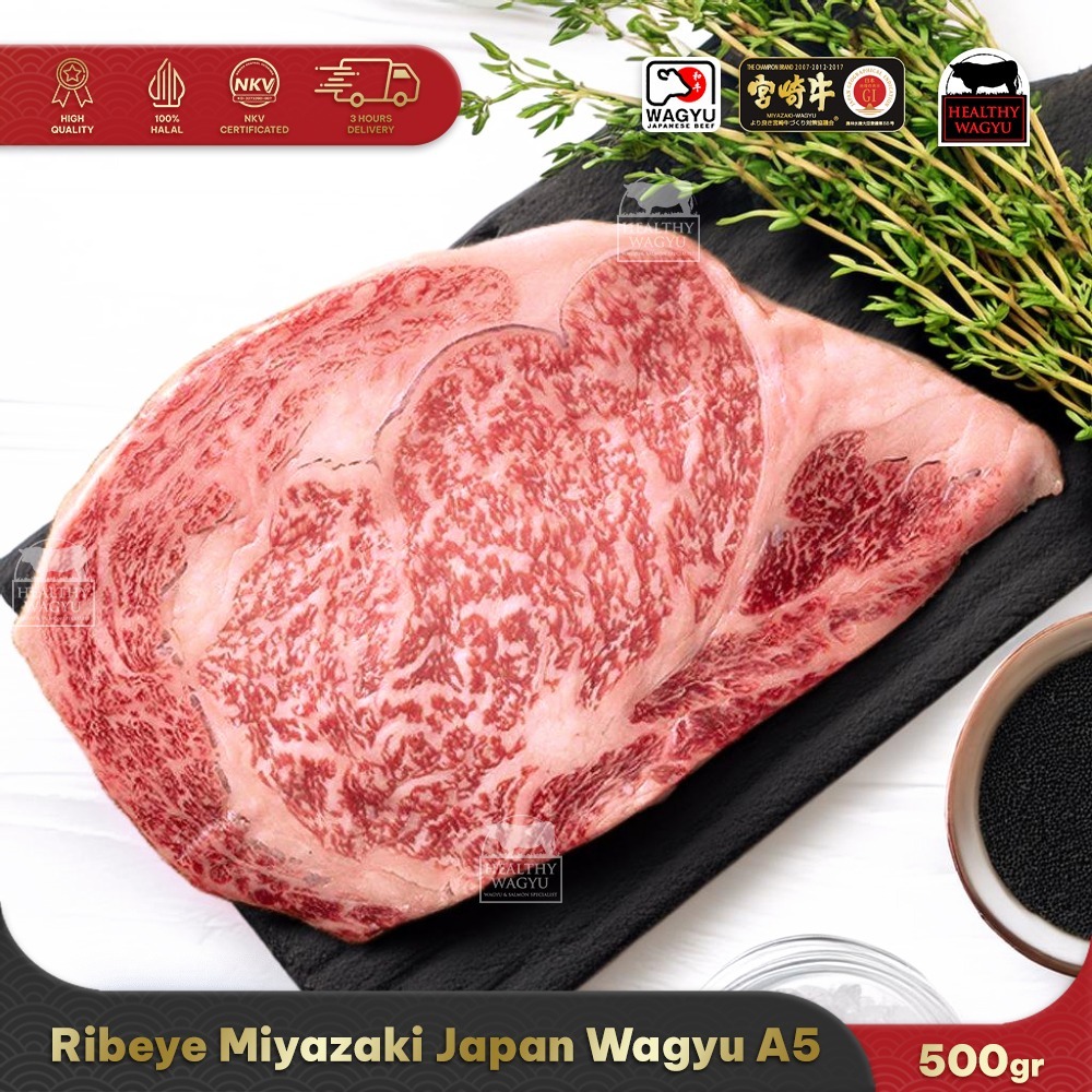 

Miyazaki Japanese Wagyu A5 Ribeye 500gr Healthy Wagyu