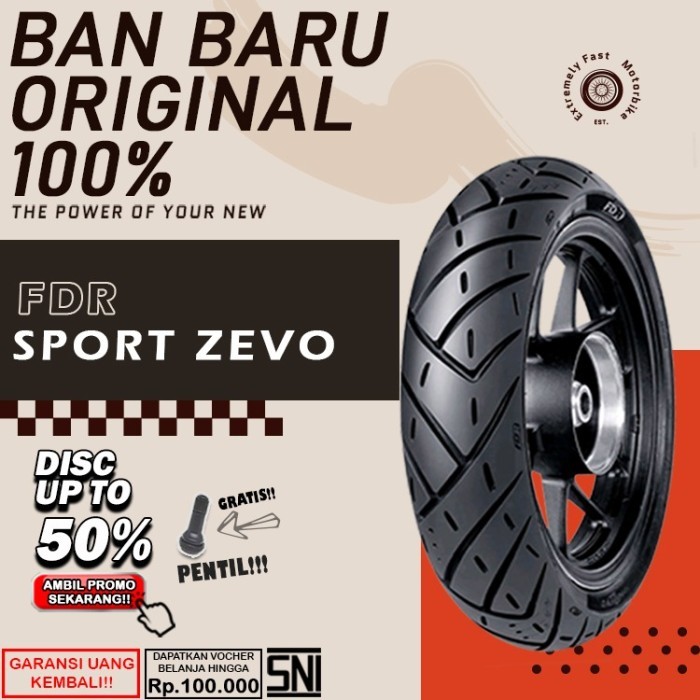 Ban Motor Matic Tubles FDR Zevo Ring 14 Ban DepanBelakang Motor Beat Vario Scoopy Pcx Tubles Ring 14