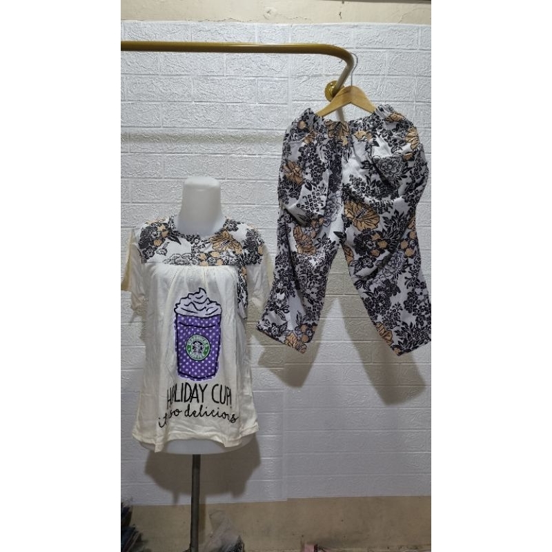 Sielie Set Baju Tidur Lengan Pendek