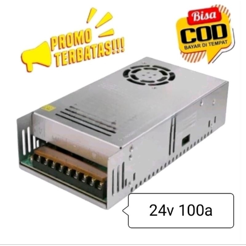 SUPPLY POWER SUPPLY SWITCHING 24V 100A TRAFO POWER SUPLY FAN/KIPAS